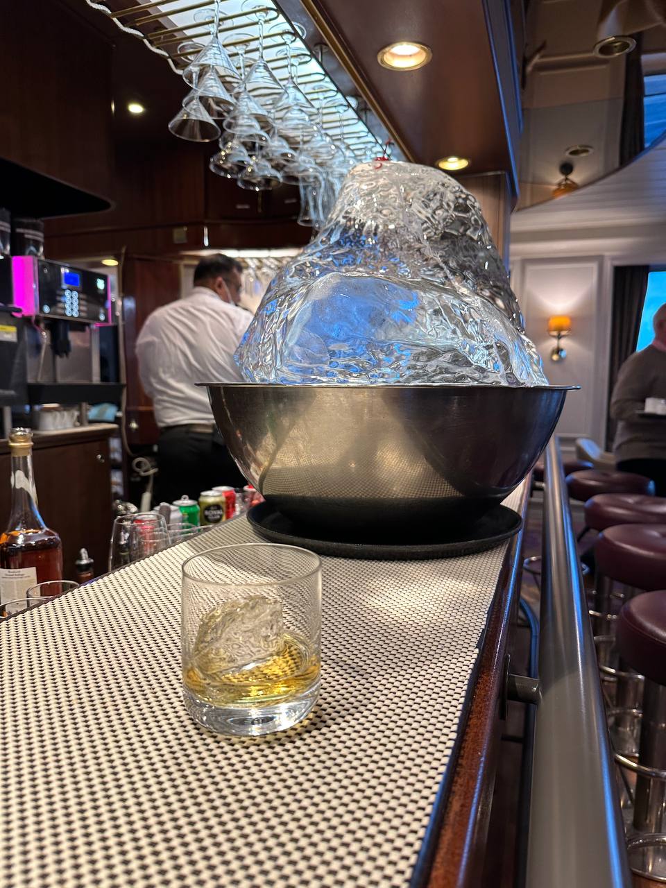 Whiskey on Antarctica Ice